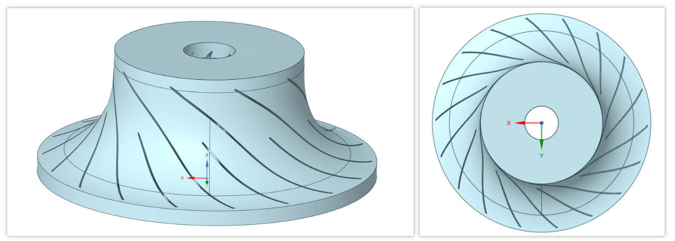 旋转机械叶轮流体域单流道通用抽取方法